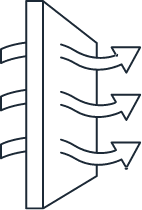 庫内の空気を浄化する活性炭フィルター