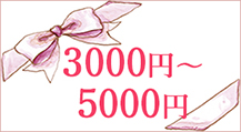3000円〜5000円
