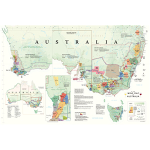 デ・ロング社 ワインマップ オーストラリア